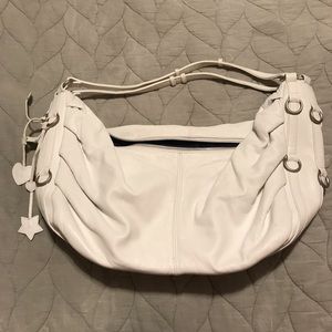 White Leather Shoulder Bag
